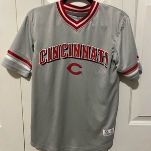 red jersey, basically brand new- worn once, size small